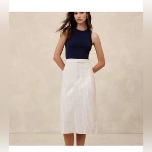 Banana Republic Sculpted Midi Skirt
